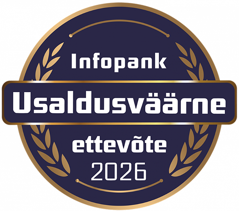 Infopank Usaldusväärne ettevõte 2026 — Trusted Company 2026